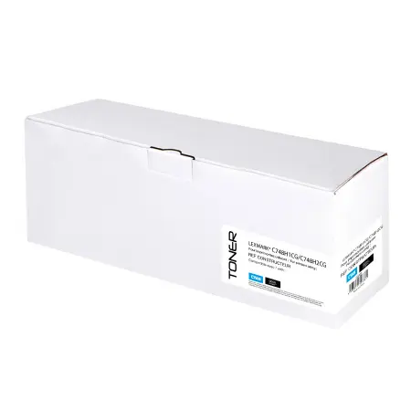 S/CDE NEUTRE TONER REMANUFACTURE LEXMARK 748H-REMPLACE C748H1CG/C748H2CG CYAN#