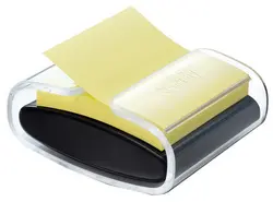 Post-it Distributeur Z-Notes, noir/transparent, équipé