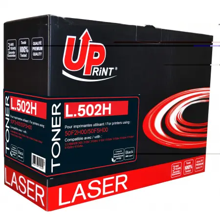 UPRINT TONER REMANUFACTURE LEXMARK 502H-REMPLACE 50F0HA0/50F2H00