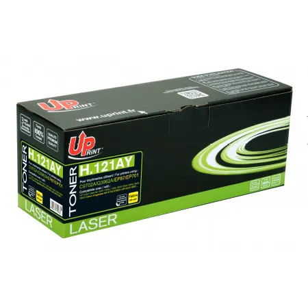UPRINT TONER REMANUFACTURE HP/CANON 121A/701- C9702A/Q3962A/EP87/EP701 YELLOW#