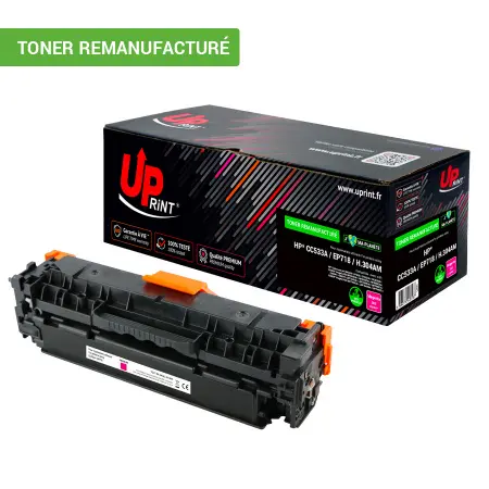 UPRINT TONER REMANUFACTURE HP/CANON 304A/718-REMPLACE CC533A/EP718 MAGENTA