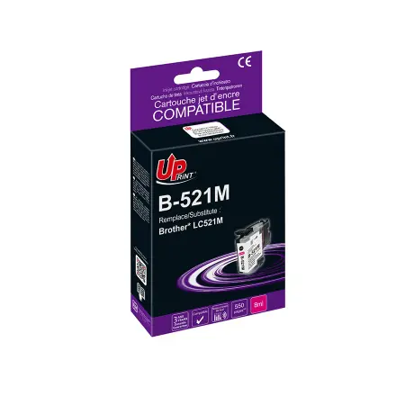 UPRINT CARTOUCHE COMPATIBLE BROTHER 521-REMPLACE LC521 MAGENTA