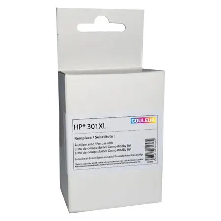 NEUTRE CARTOUCHE REMANUFACTUREE HP 301XL SANS NIVEAU-REMPLACE CH564EE 3CL