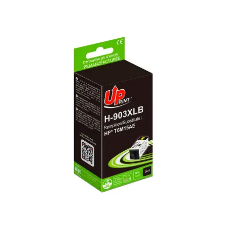 UPRINT CARTOUCHE REMANUFACTUREE HP 903XL SMJ-REMPLACE T6M15AE BLACK