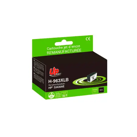 UPRINT CARTOUCHE REMANUFACTUREE HP 963XL SMJ-REMPLACE 3JA30AE BLACK