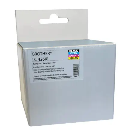 NEUTRE PACK 4 CARTOUCHES COMPATIBLES BROTHER 426XL-REMPLACE LC426XL BK/C/M/Y