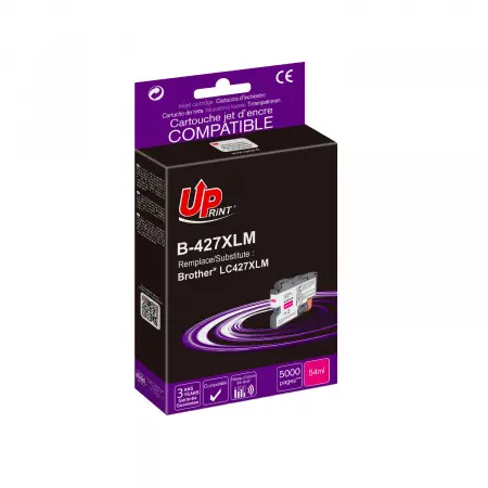 UPRINT CARTOUCHE COMPATIBLE BROTHER 427XL-REMPLACE LC427XL MAGENTA