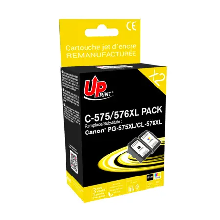 UPRINT PACK 2 CARTOUCHES REMA. CANON 575XL/576XL- PG575XL/CL576XL BK/3CL