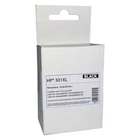 NEUTRE CARTOUCHE REMANUFACTUREE HP 301XL SANS NIVEAU-REMPLACE CH563EE BLACK