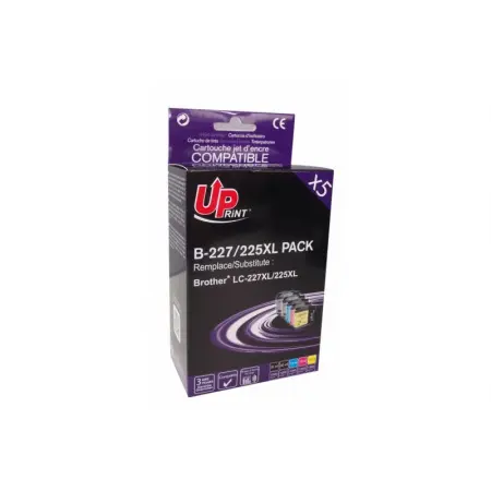 UPRINT PACK 4 CART. COMP. BROTHER 225XL/227XL CHIP V3-LC227XL/225XL BK/C/M/Y