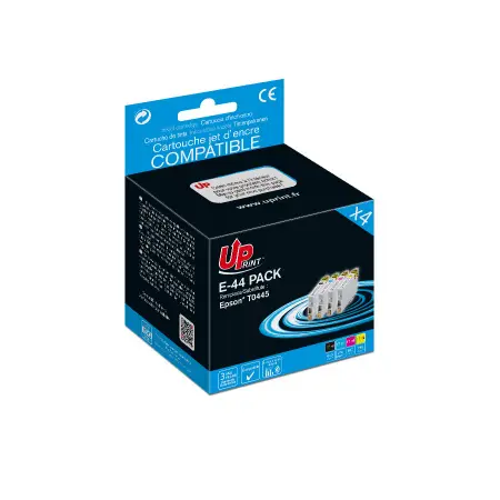 UPRINT PACK 4 CARTOUCHES COMPATIBLES EPSON 44-REMPLACE T044 BK/C/M/Y#