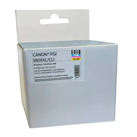 NEUTRE PACK 5 CART. COMP. CANON 580/581XXL- PGI580XXL/CLI581XXL BK/PBK/C/M/Y