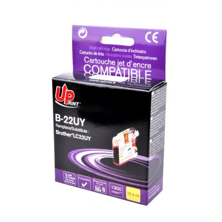 UPRINT CARTOUCHE COMPATIBLE BROTHER 22U-REMPLACE LC22U YELLOW