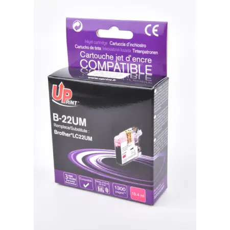 UPRINT CARTOUCHE COMPATIBLE BROTHER 22U-REMPLACE LC22U MAGENTA