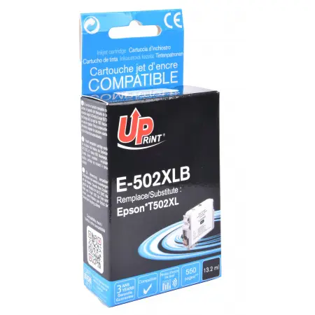 UPRINT CARTOUCHE COMPATIBLE EPSON 502XL-REMPLACE T02W140 BLACK