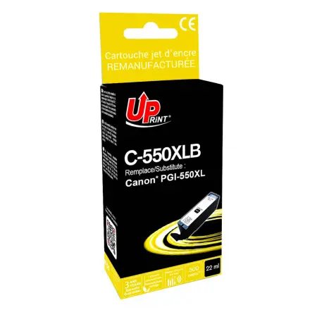 UPRINT CARTOUCHE REMANUFACTUREE CANON 550XL-REMPLACE PGI550XL BLACK