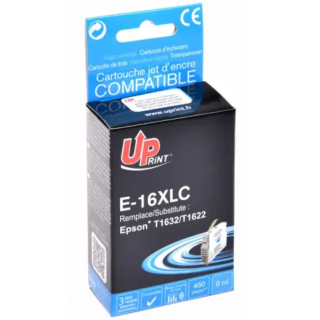 UPRINT CARTOUCHE COMPATIBLE EPSON 16XL-REMPLACE T163240 CYAN