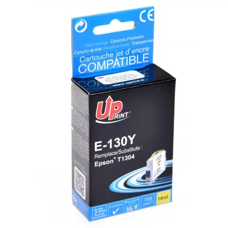 UPRINT CARTOUCHE COMPATIBLE EPSON 130-REMPLACE T130440 YELLOW