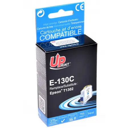 UPRINT CARTOUCHE COMPATIBLE EPSON 130-REMPLACE T130240 CYAN