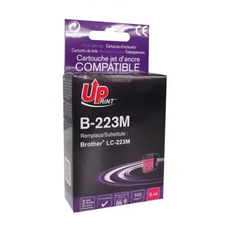 UPRINT CARTOUCHE COMPATIBLE BROTHER 223 CHIP V3-REMPLACE LC223 MAGENTA