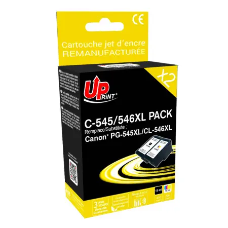 UPRINT PACK 2 CARTOUCHES REMA. CANON 545XL/546XL-PG545XL/CL546XL BK/3CL