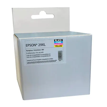 NEUTRE PACK 4 CARTOUCHES COMPATIBLES EPSON 29XL-REMPLACE T299640 BK/C/M/Y