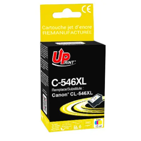 UPRINT CARTOUCHE REMANUFACTUREE CANON 546XL-REMPLACE CL546XL 3CL