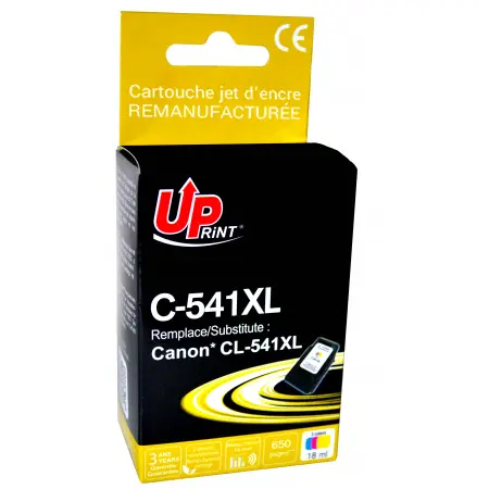 UPRINT CARTOUCHE REMANUFACTUREE CANON 541XL-REMPLACE CL541XL 3CL