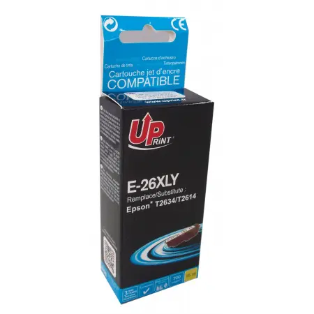 UPRINT CARTOUCHE COMPATIBLE EPSON 26XL-REMPLACE T263440 YELLOW