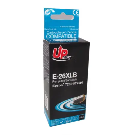 UPRINT CARTOUCHE COMPATIBLE EPSON 26XL-REMPLACE T262140 BLACK