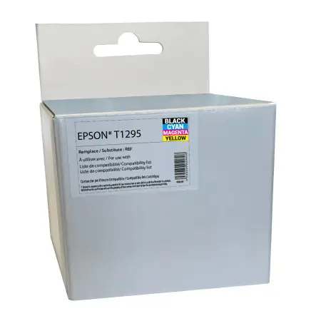 NEUTRE PACK 4 CARTOUCHES COMPATIBLES EPSON 129-REMPLACE T129540 BK/C/M/Y