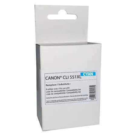 NEUTRE CARTOUCHE COMPATIBLE CANON 551XL-REMPLACE CLI551XL CYAN