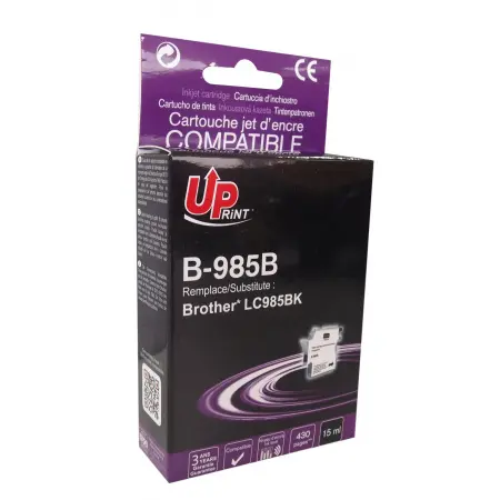UPRINT CARTOUCHE COMPATIBLE BROTHER 985-REMPLACE LC985 BLACK