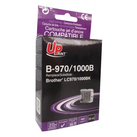 UPRINT CARTOUCHE COMPATIBLE BROTHER 970/1000-REMPLACE LC970/1000 BLACK