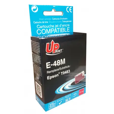 UPRINT CARTOUCHE COMPATIBLE EPSON 48-REMPLACE T048340 MAGENTA#