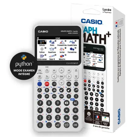 CASIO CALCULATRICE GRAPHMATH+ GRISE