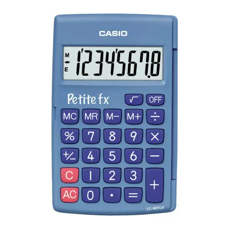 CASIO CALCULATRICE PETITE FX BLEUE