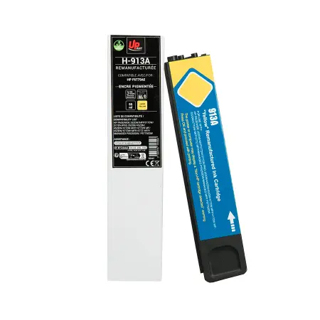 UPRINT CARTOUCHE REMANUFACTUREE HP 913A-REMPLACE F6T79AE YELLOW