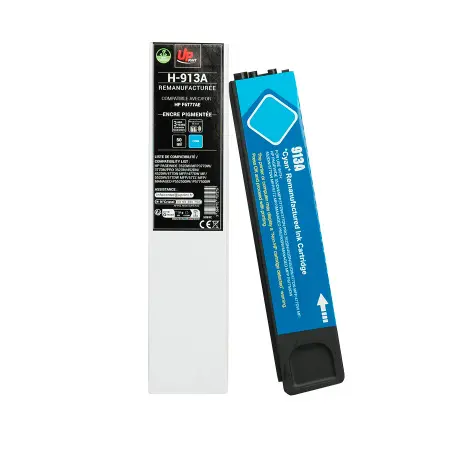 UPRINT CARTOUCHE REMANUFACTUREE HP 913A-REMPLACE F6T77AE CYAN