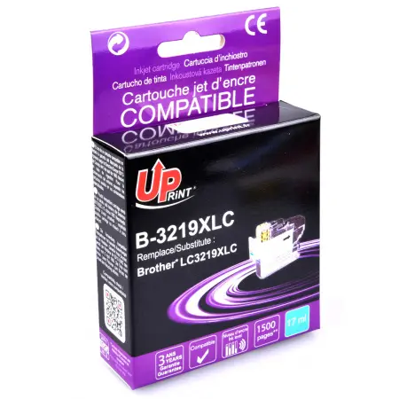 UPRINT CARTOUCHE COMPATIBLE BROTHER 3219XL-REMPLACE LC3219XL CYAN