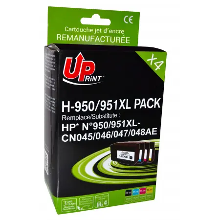 UPRINT PACK 4 CARTOUCHES REMA. HP 950XL/951XL- CN045/CN046/CN047/CN048 BK/C/M/Y