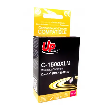 UPRINT CARTOUCHE COMPATIBLE CANON 1500XL-REMPLACE PGI1500XL MAGENTA