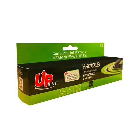 UPRINT CARTOUCHE REMANUFACTUREE HP 970XL-REMPLACE CN625AE BLACK