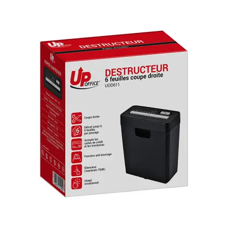 UP OFFICE-DESTRUCTEUR UOD611-COUPE DROITE