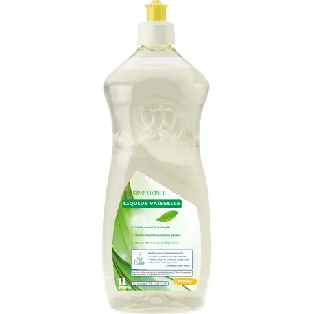 Liquide vaisselle manuel concentré écolabel ADONIS'PLONGE - Flacon 1L