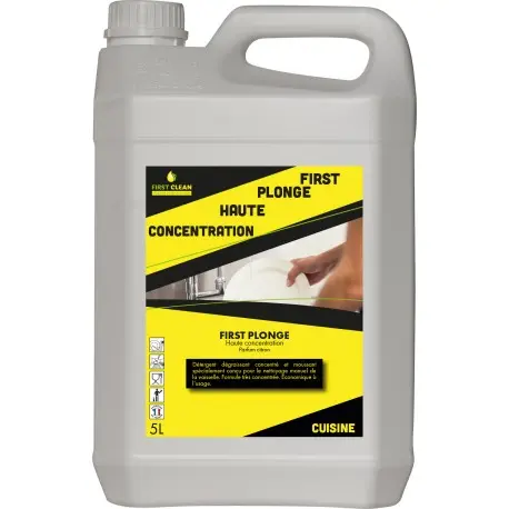 Liquide vaisselle manuel CLEAN PLONGE CITRON 22% -Bidon 5L