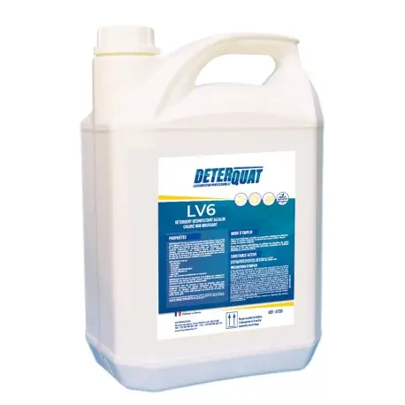 Détergent désinfectant chloré 720 DETERQUAT LV6 - Bidon 5L