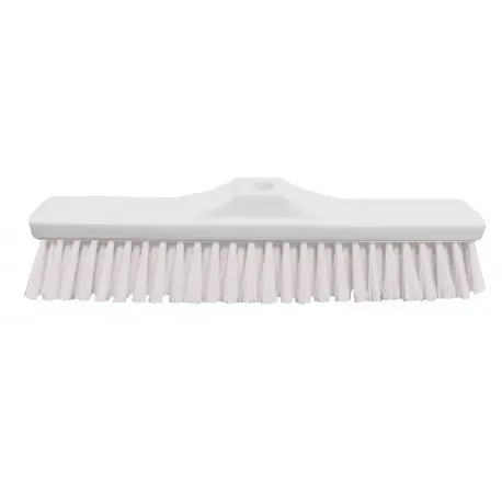 Balai droit 38cm polyester souple monture PP douille à vis