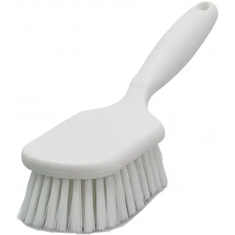 Brosse polyester mi-dur à manche monture PP 26cm Gamme alimentaire