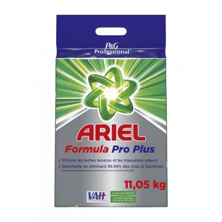 Lessive poudre désinfectante ARIEL FORMULA PRO PLUS- Sac 11KG
